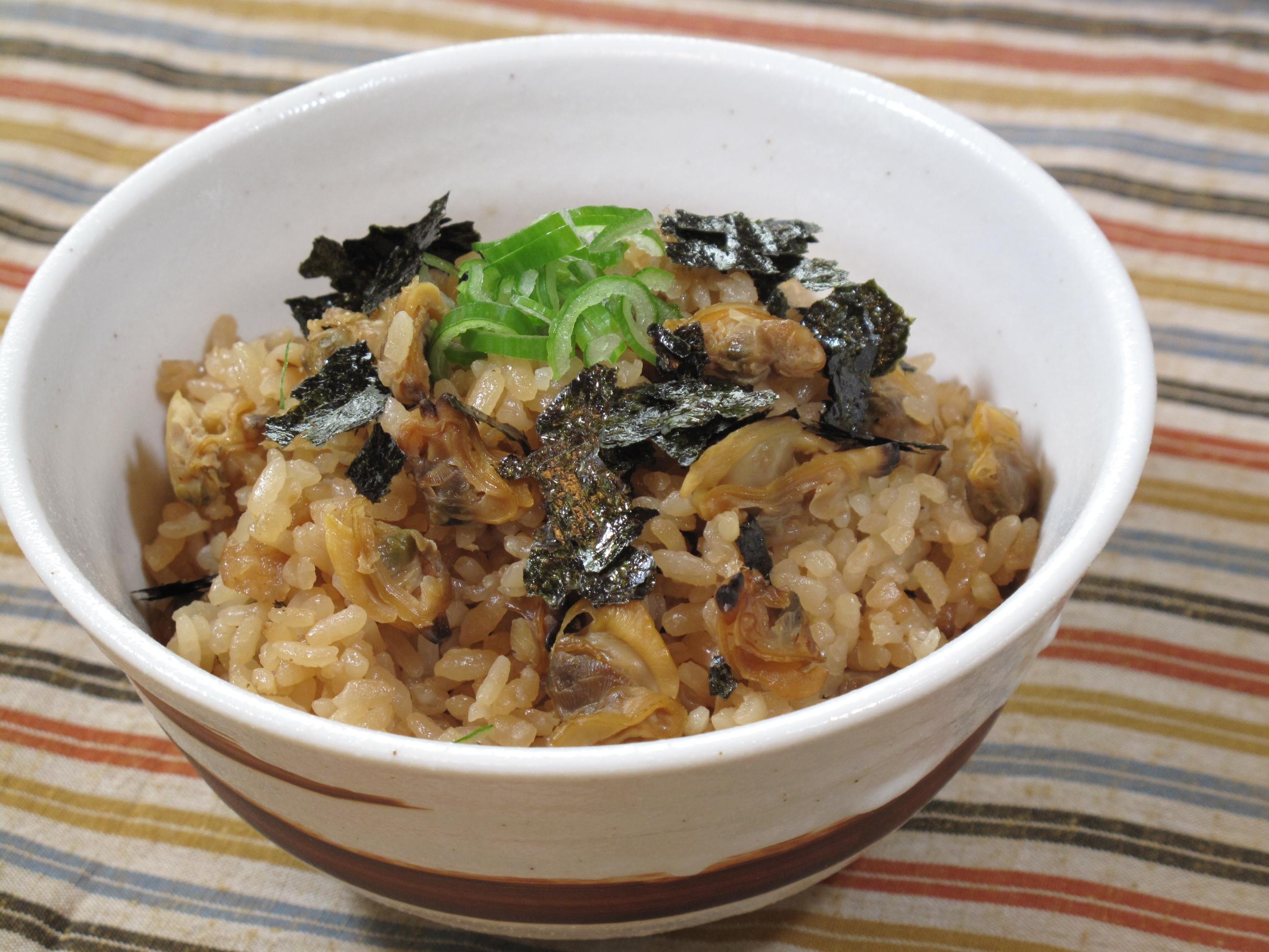 アサリの炊き込みご飯（深川めし）