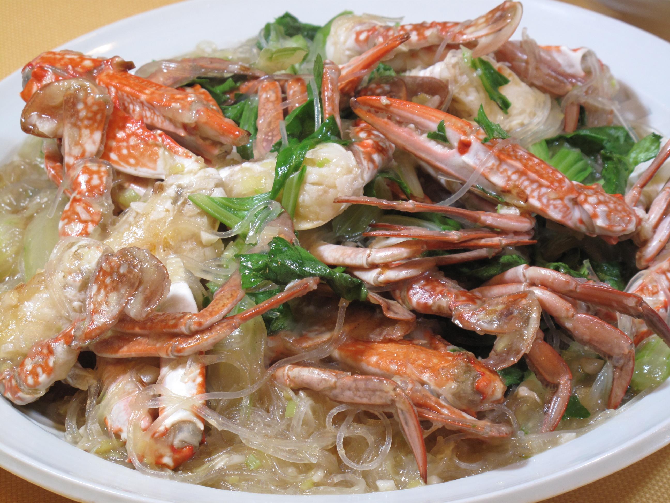 わたり蟹の春雨いため