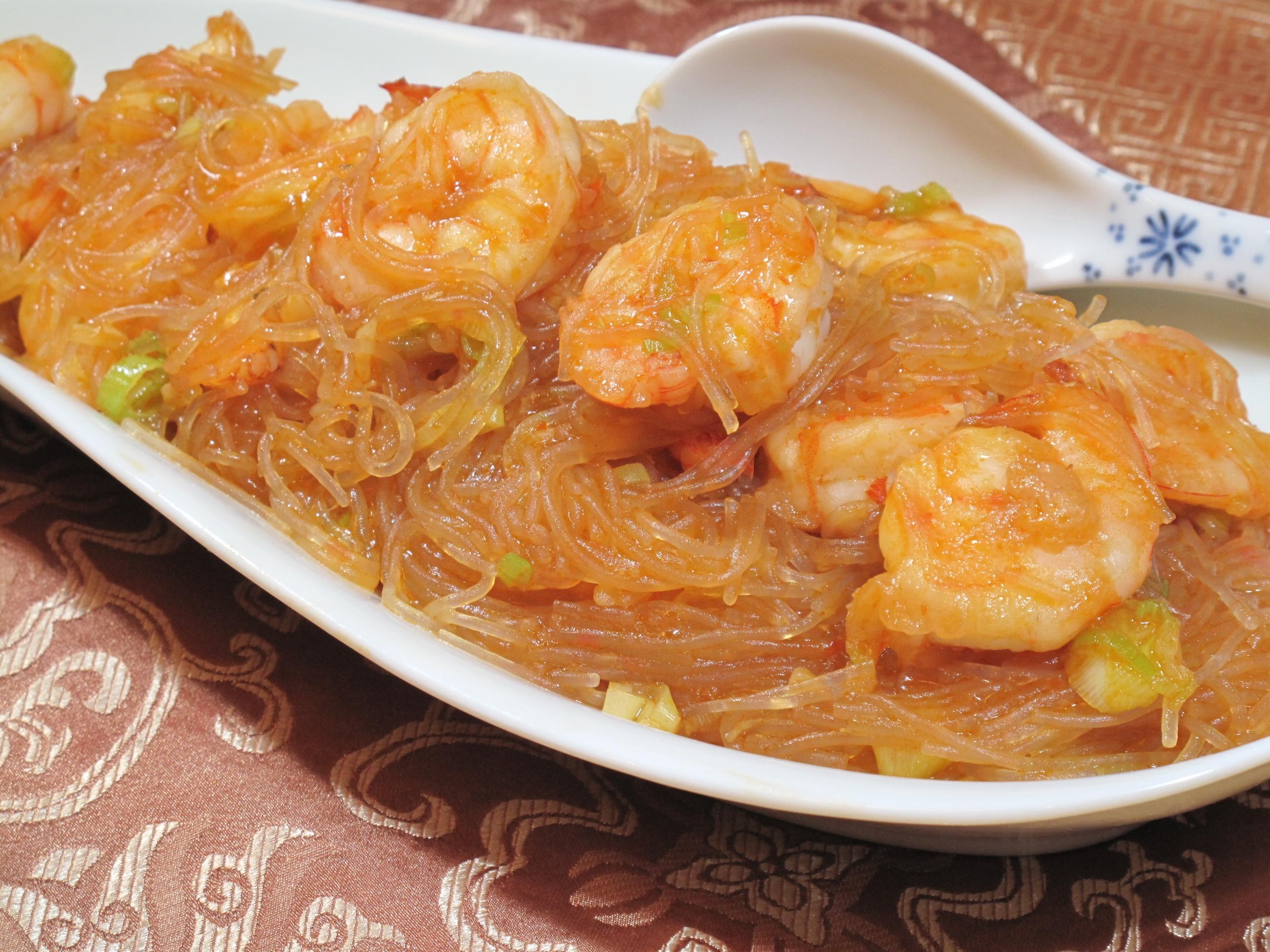 春雨入りエビのチリソース