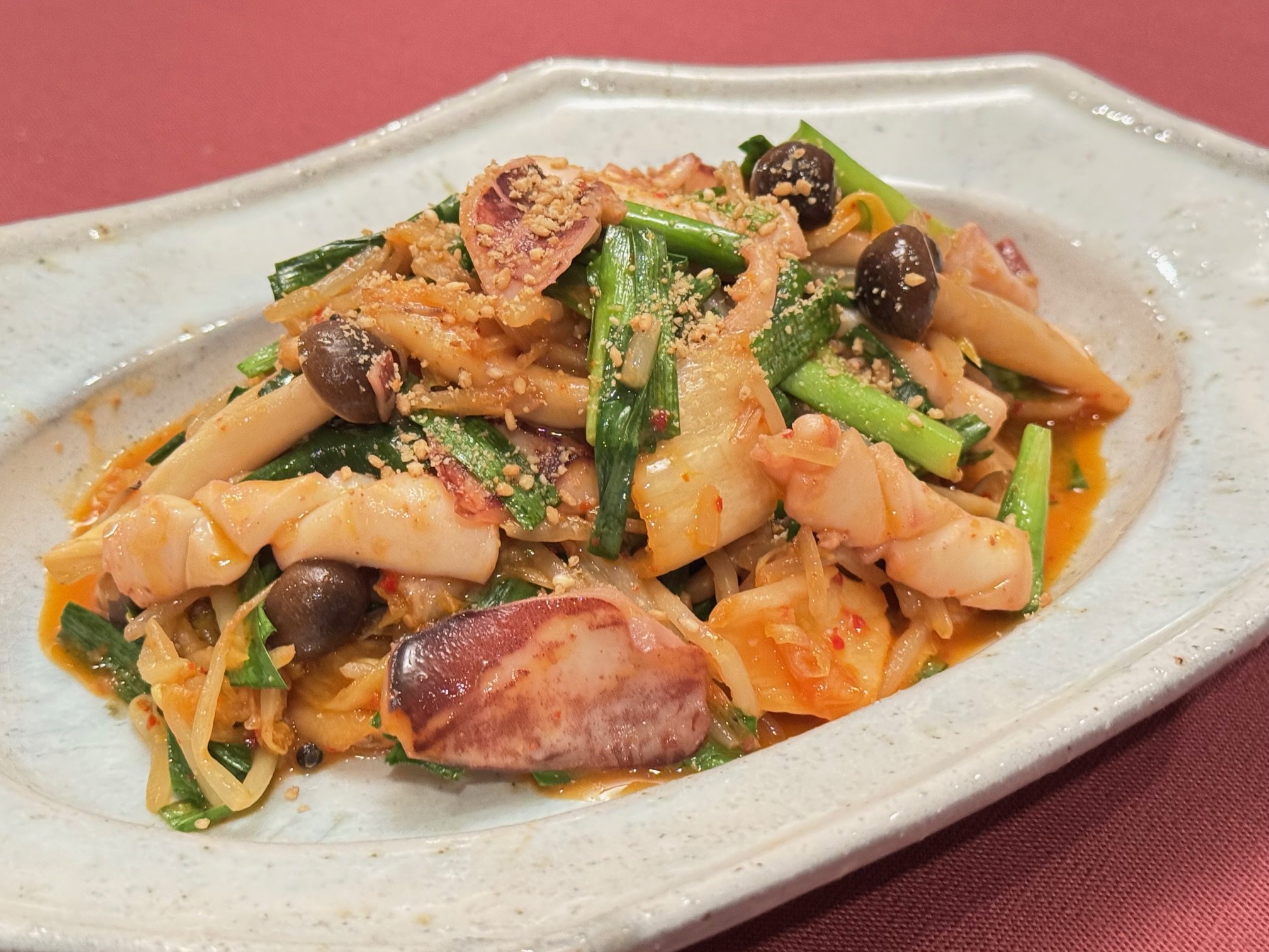 イカキムチ炒め