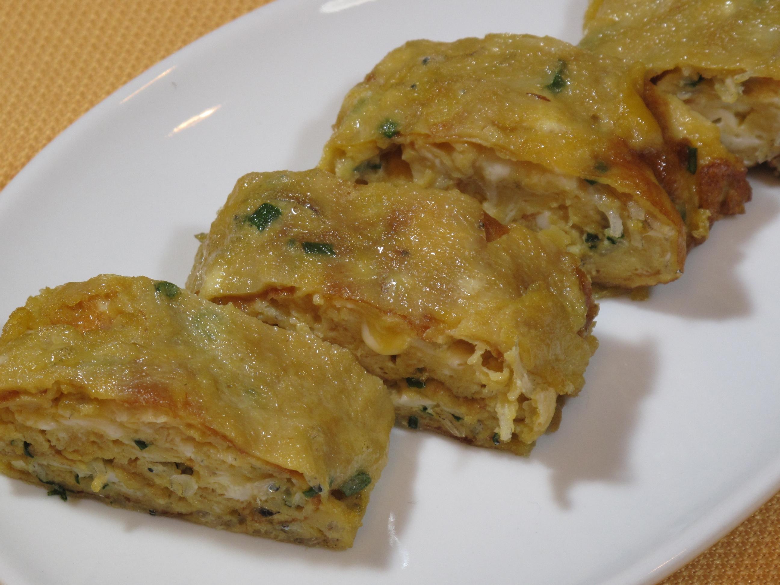 チリメンジャコの卵焼き