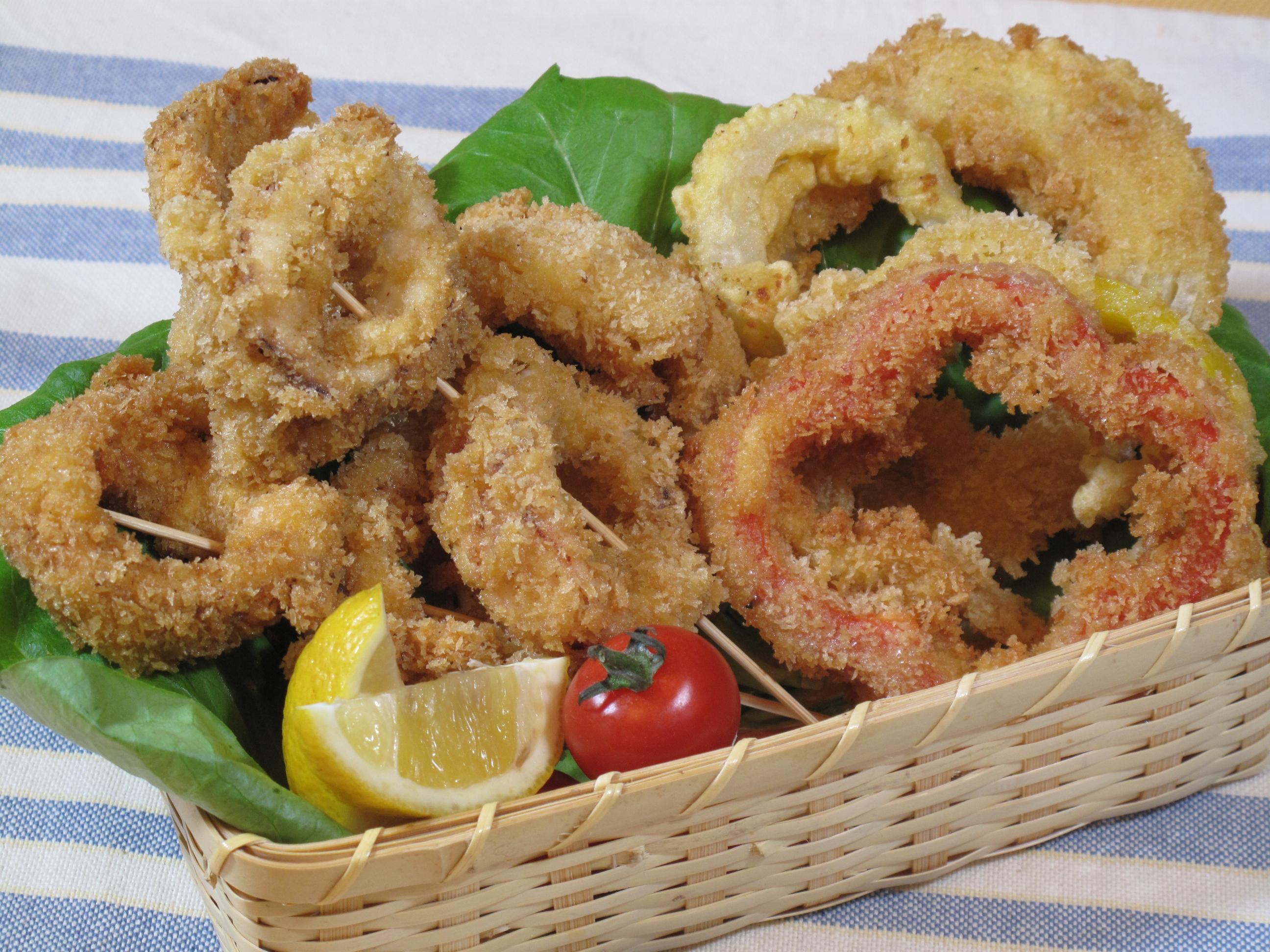 お魚料理 イカリング オニオンリングフライ お魚レシピ マルイチ産商