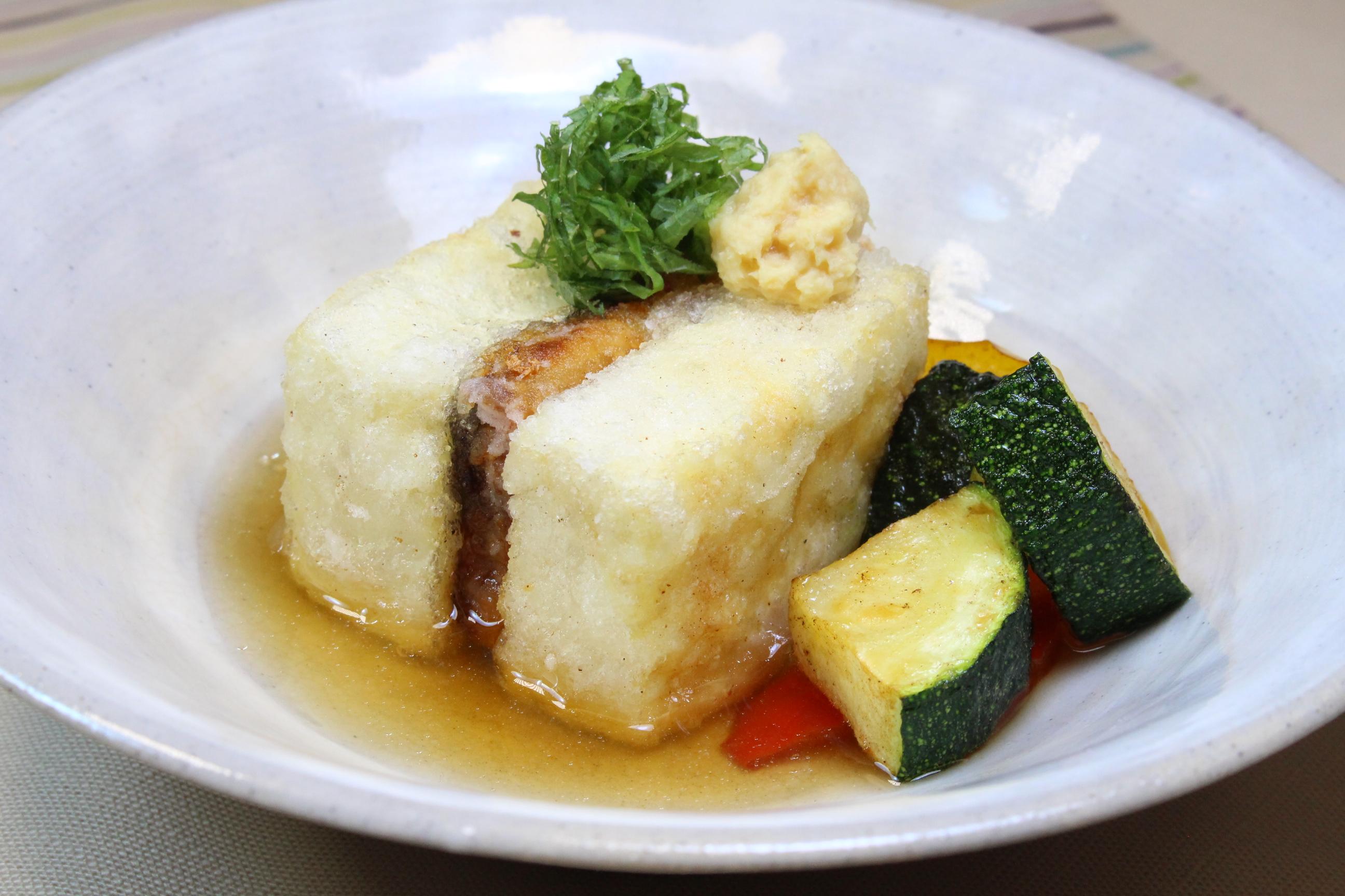お魚料理 うなぎでちょっと豪華な揚げ出し豆腐 お魚レシピ マルイチ産商