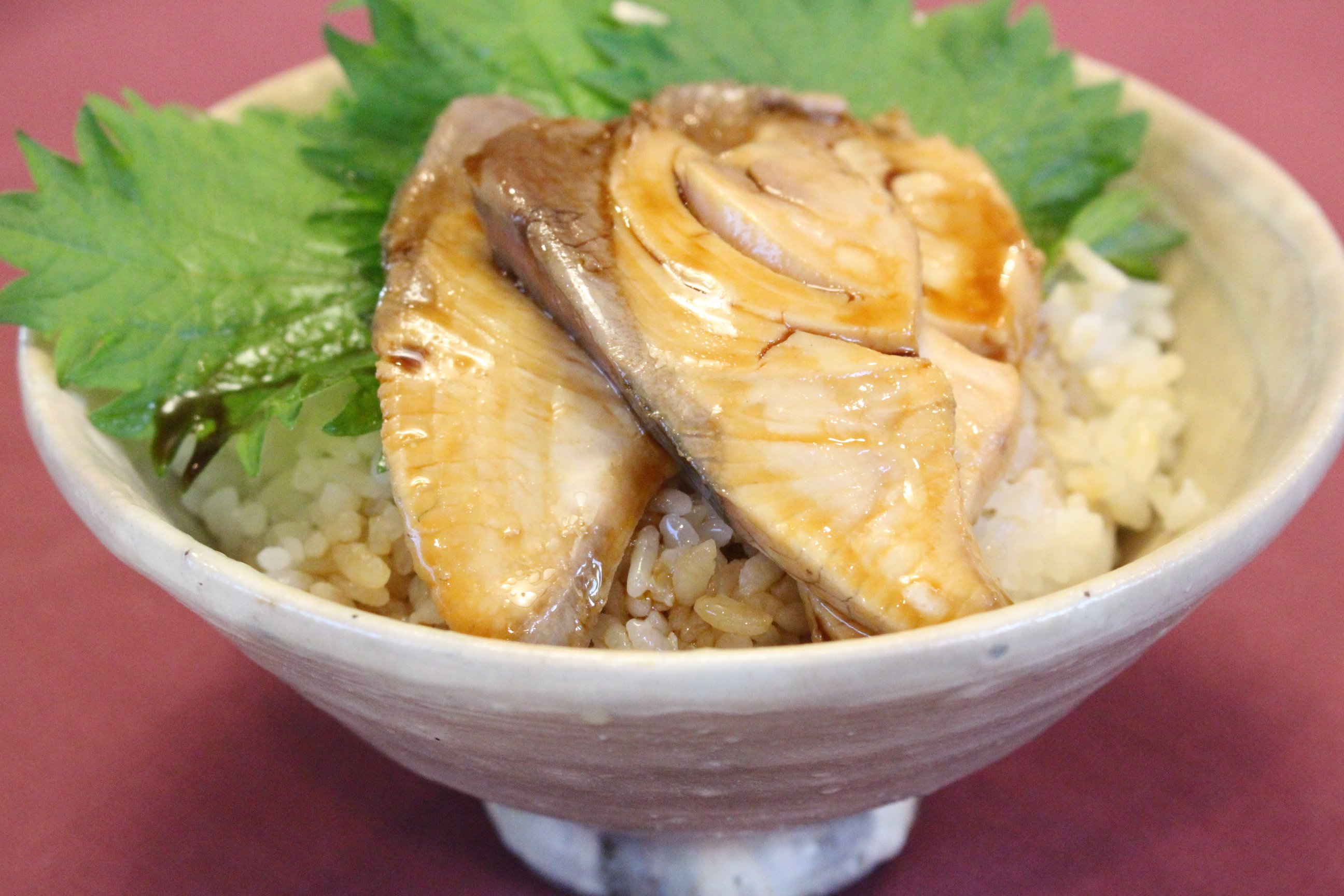 ブリの刺身のしゃぶしゃぶ丼