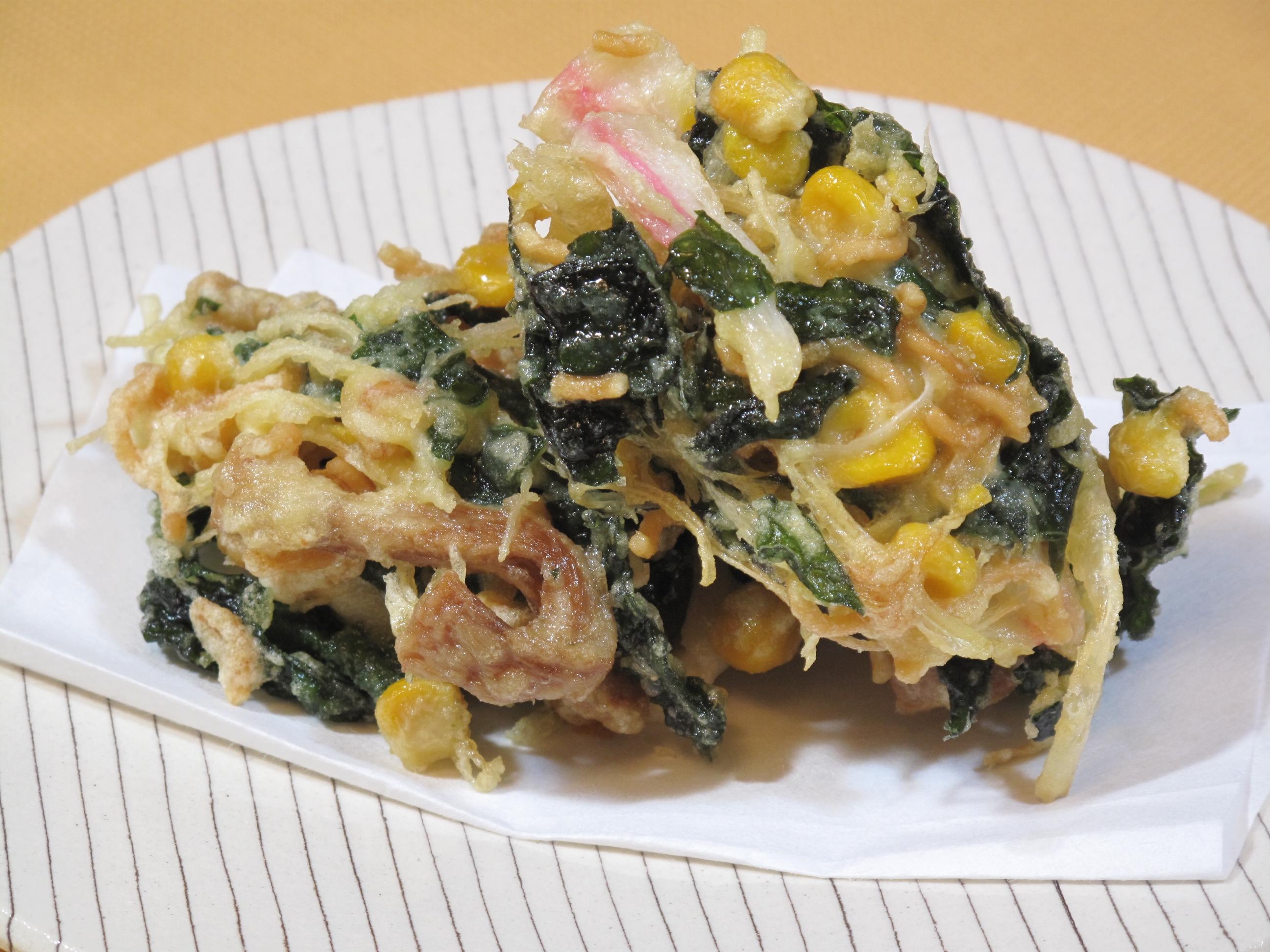 ラーメン風！？生ワカメのかき揚げ