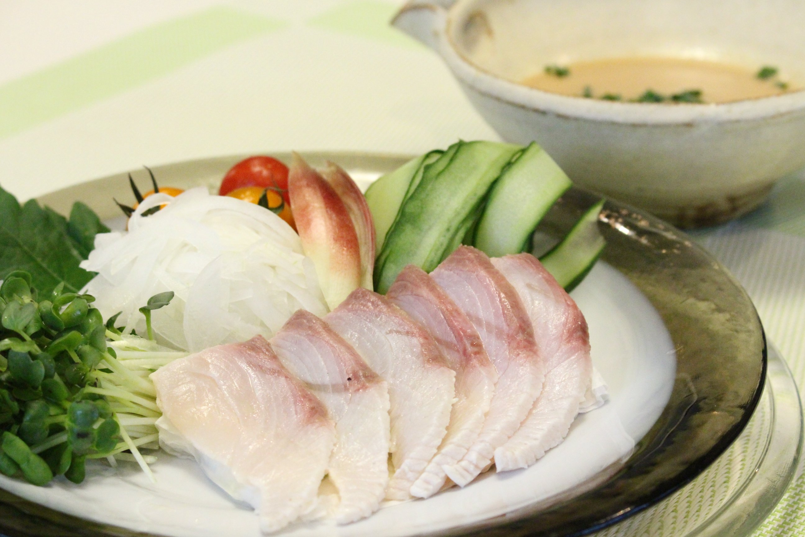 ヒラマサの冷しゃぶ