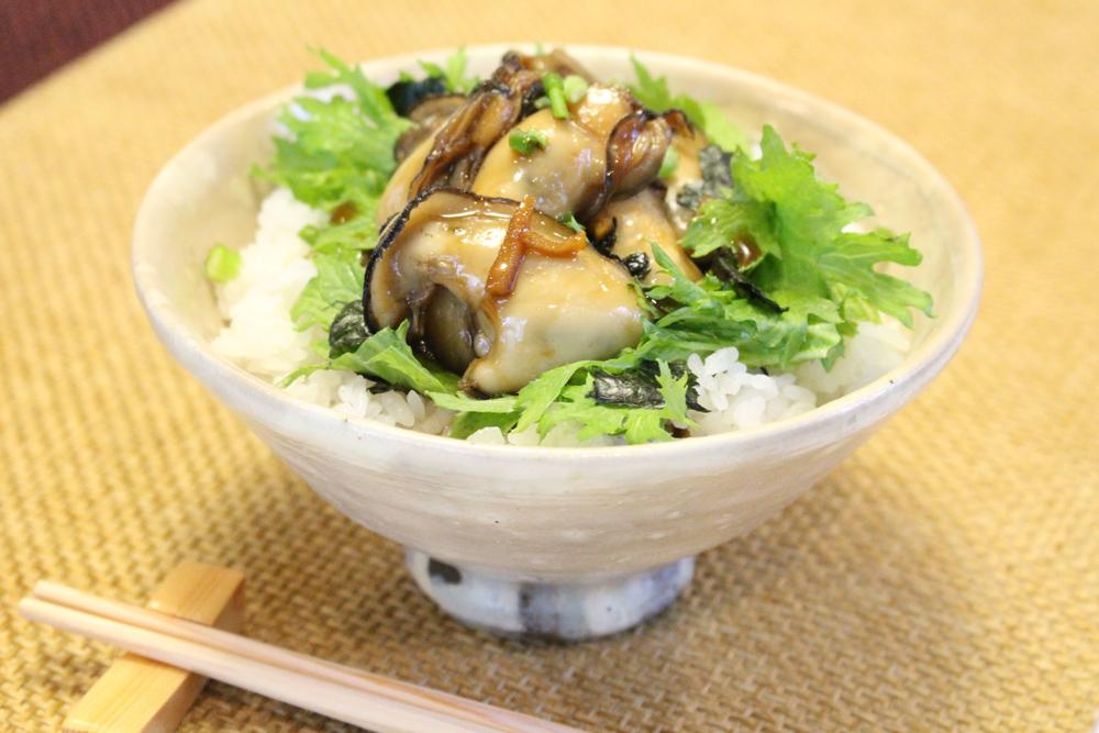 カキの佃煮風丼