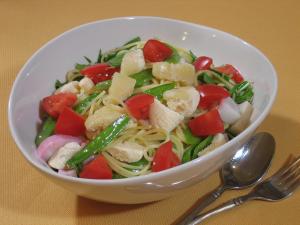 数の子とかまぼこのサラダ風パスタ