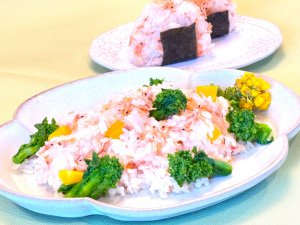 釜揚げ桜エビの炊き込みご飯